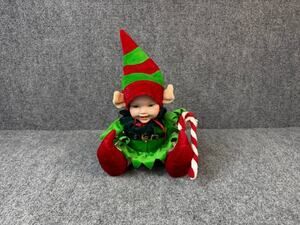 Vintage Geppeddo Cuddle Kids Jolly Johnathon Elf Doll 2002 Plush Vinyl Face